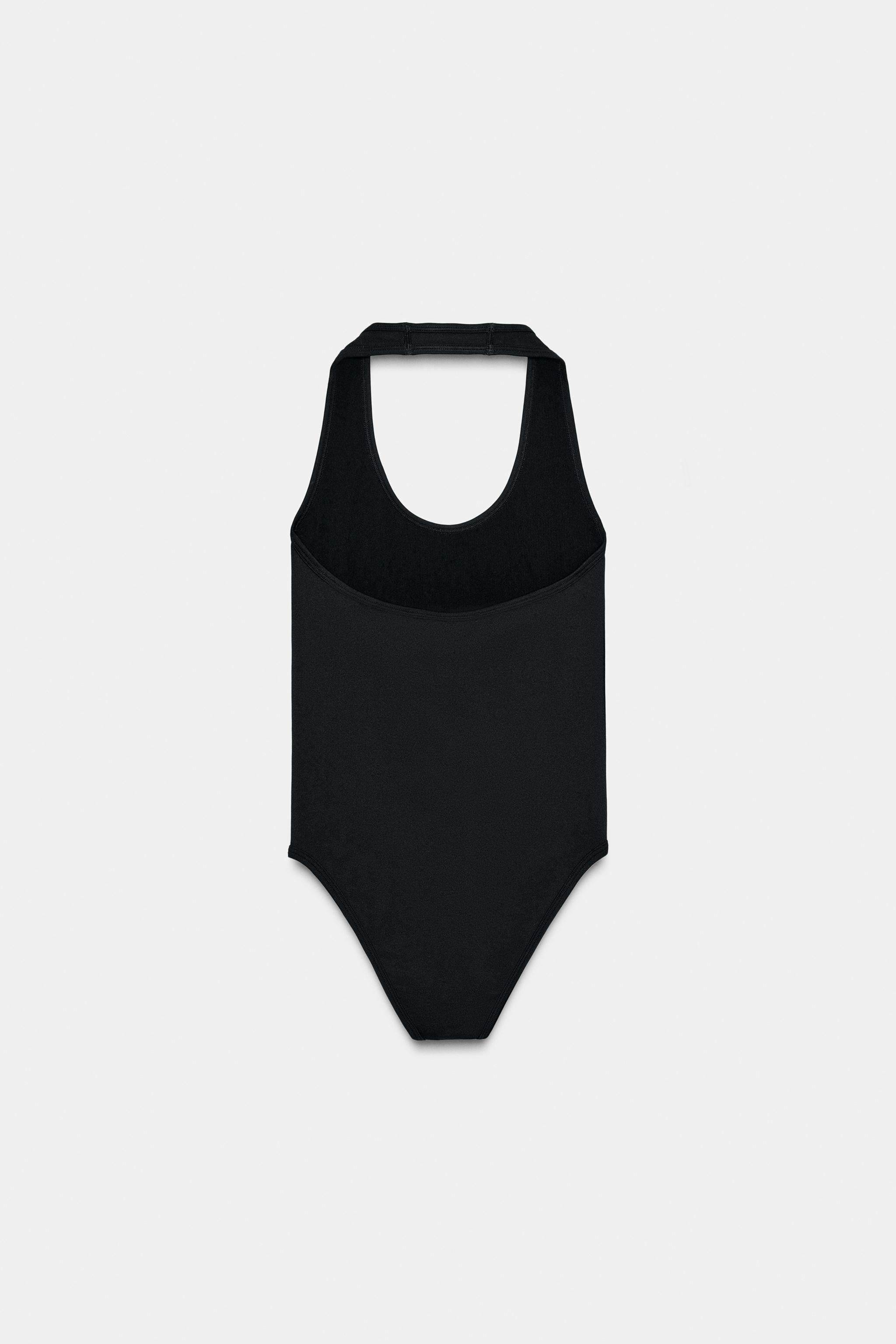 SEAMLESS HALTER BODYSUIT